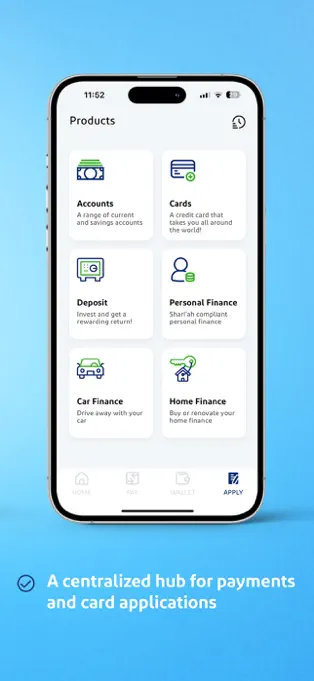 Dukhan Bank app screen